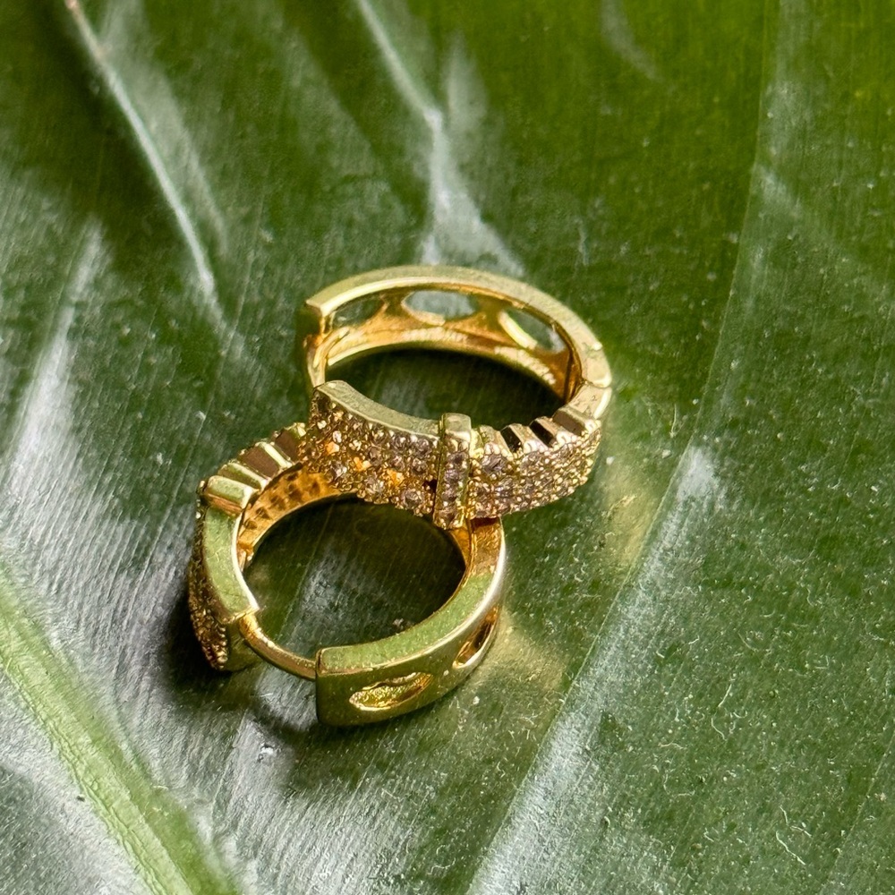 New fashion earrings in gold with stones